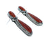 Oyster Shell Genuine Sterling Silver Navajo Post Earrings JX130963